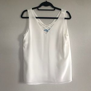 ANTONIO MELANI White Sleeveless Blouse